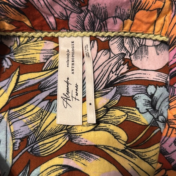 Anthropologie flannel Pajama set size Medium - Picture 6 of 9